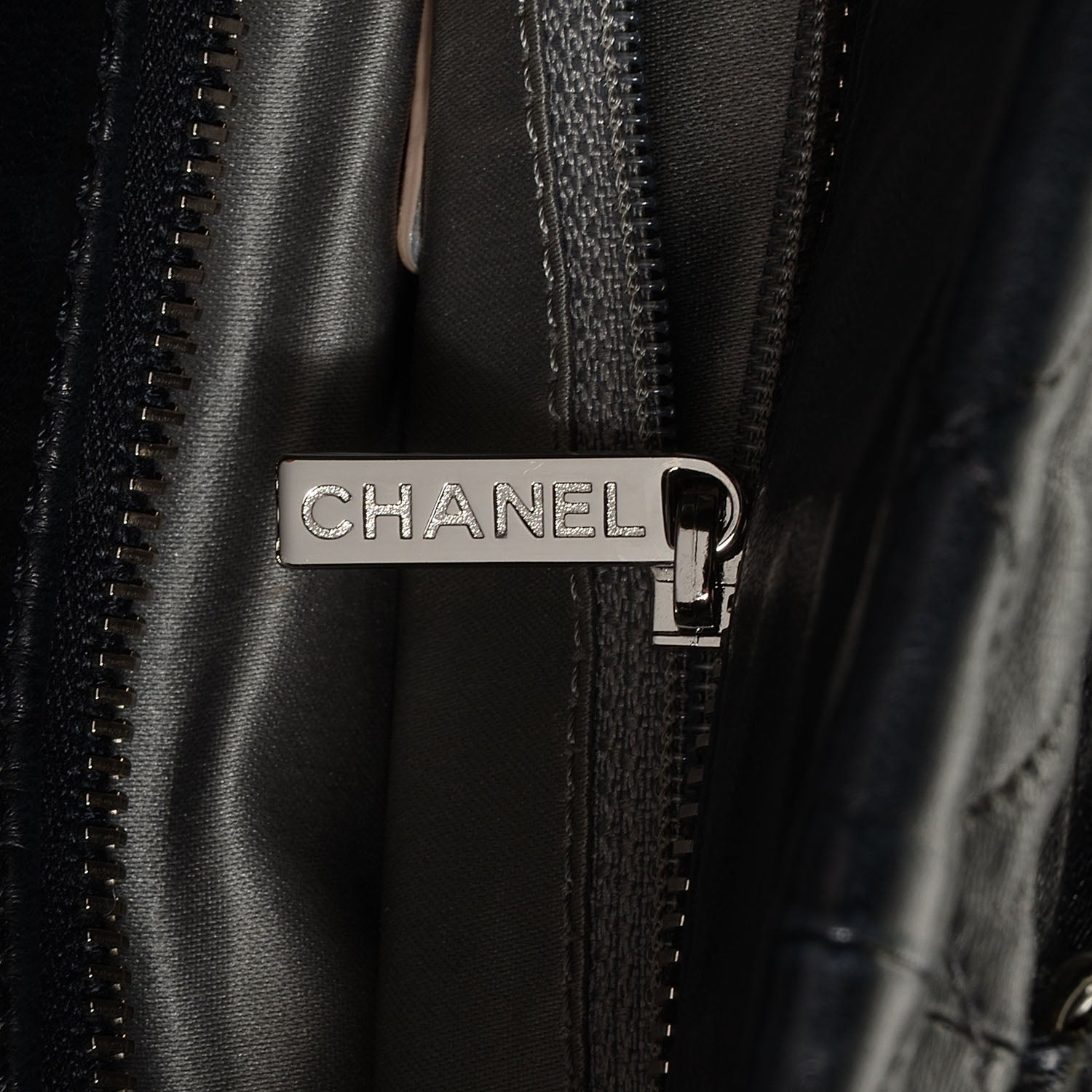 Chanel Lambskin Quilted East West Sharpei Tote Black 7 of 8