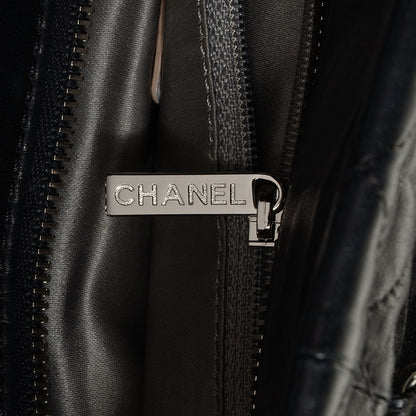 Chanel Lambskin Quilted East West Sharpei Tote Black 7 of 8