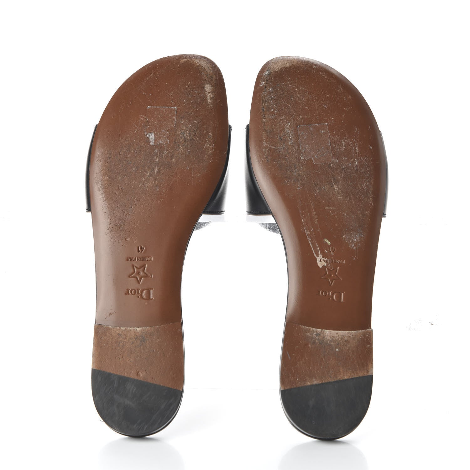 Christian Dior Calfskin D-Club Mule Sandal 41 Black 5 of 8
