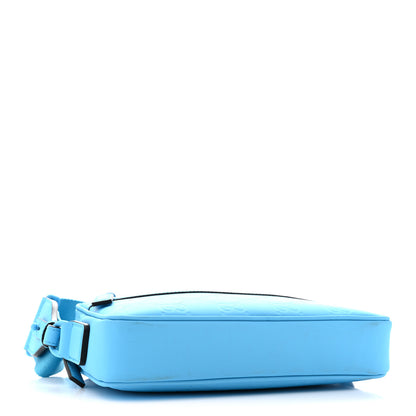 Gucci Rubber Effect Monogram GG Crossbody Bag Bright Blue 4 of 11