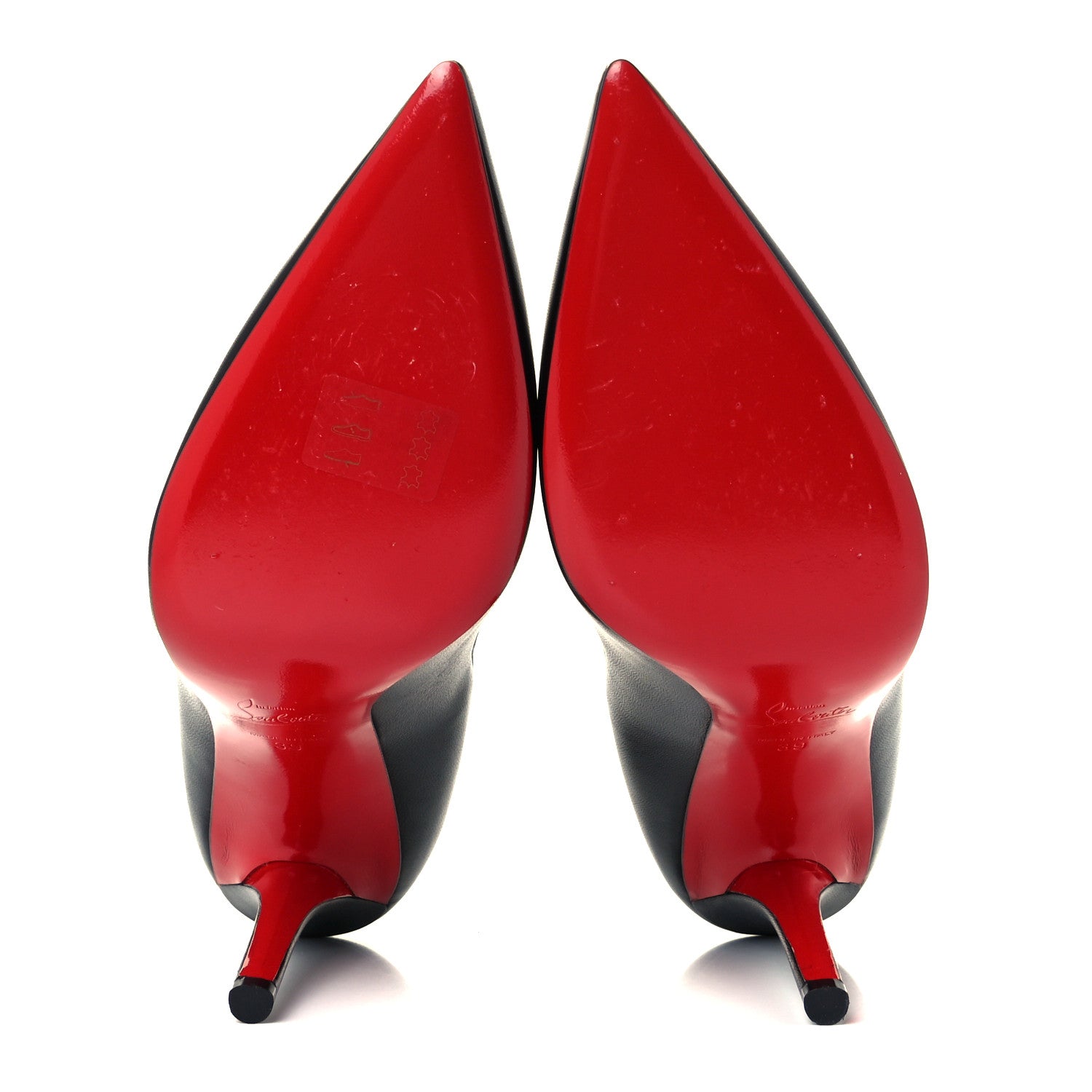 Christian Louboutin Nappa Apostrophy 100 Pumps 39 Black 7 of 11