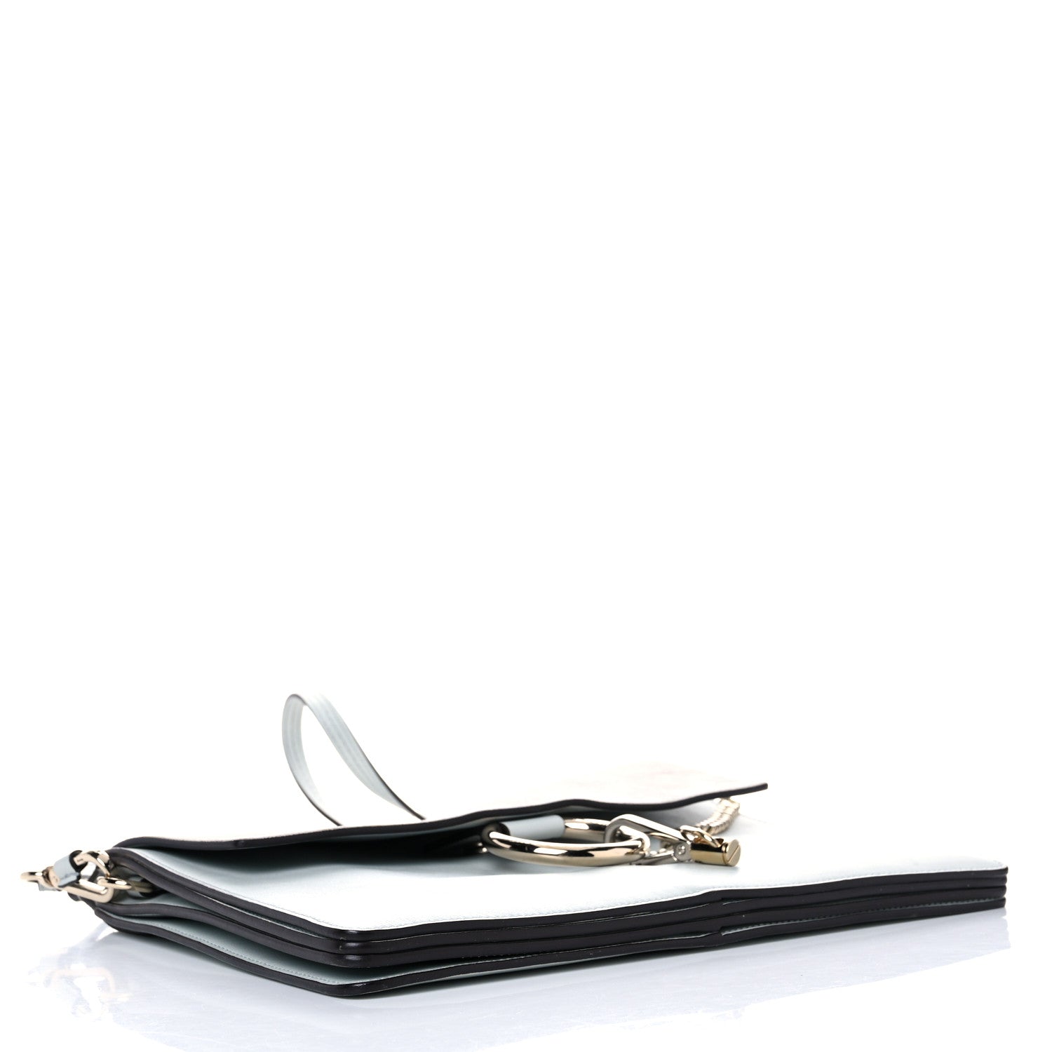 Chloe Calfskin Suede Medium Faye Shoulder Bag Airy Grey 4 of 17