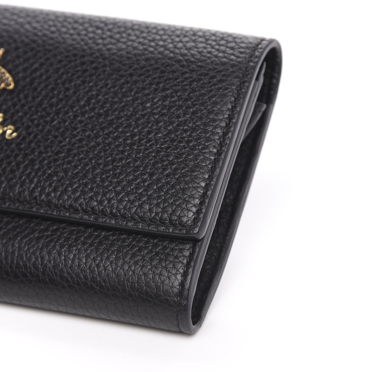 Calfskin Animalier Continental Wallet Black