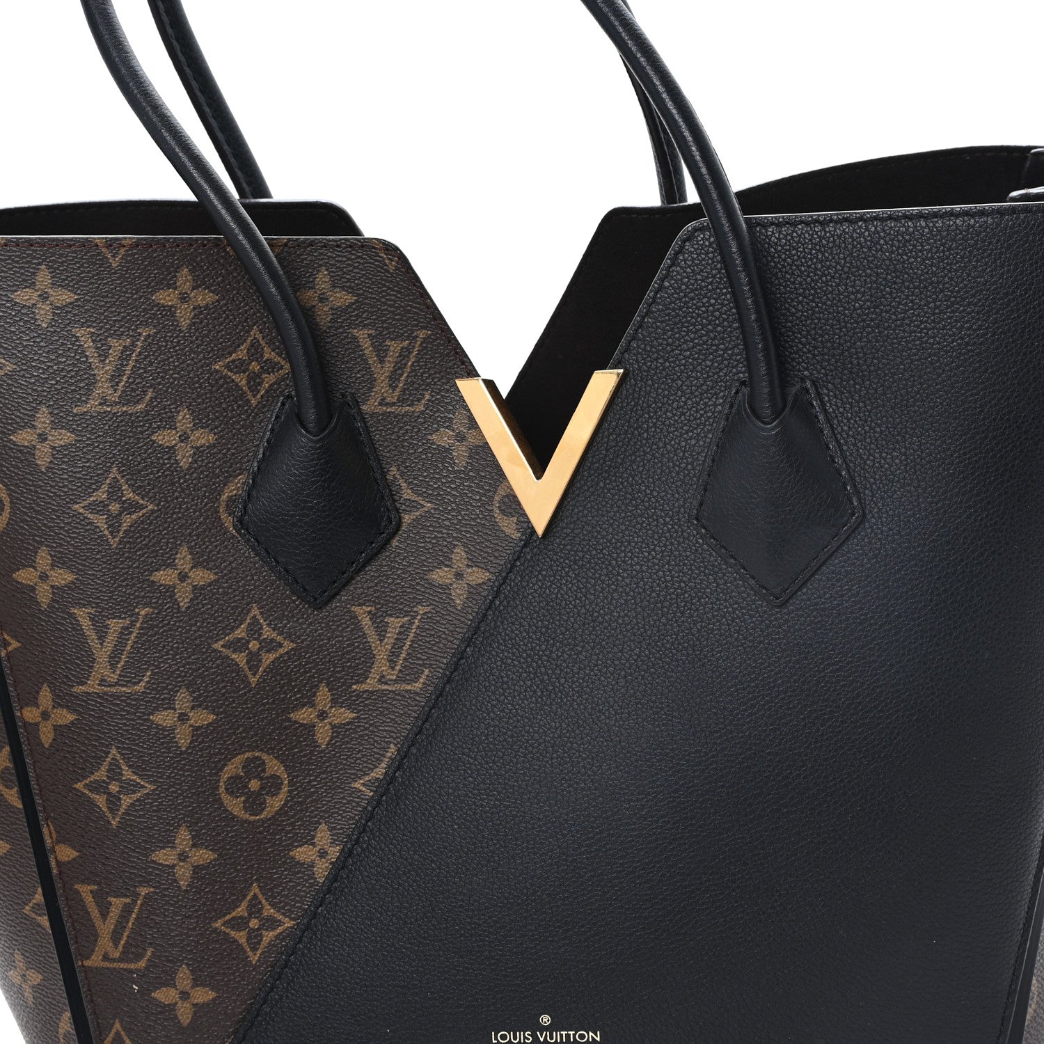 Louis Vuitton Calfskin Monogram Kimono Tote Black 7 of 11