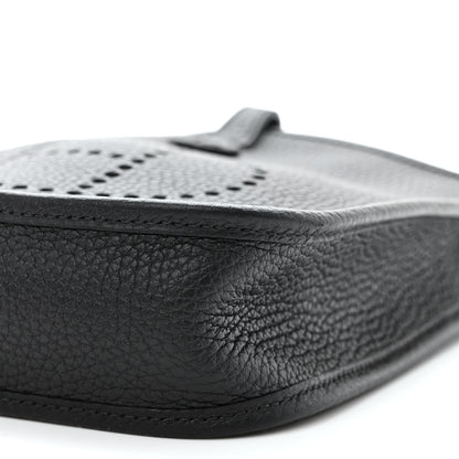 Hermes Taurillon Clemence Evelyne TPM Black 10 of 11