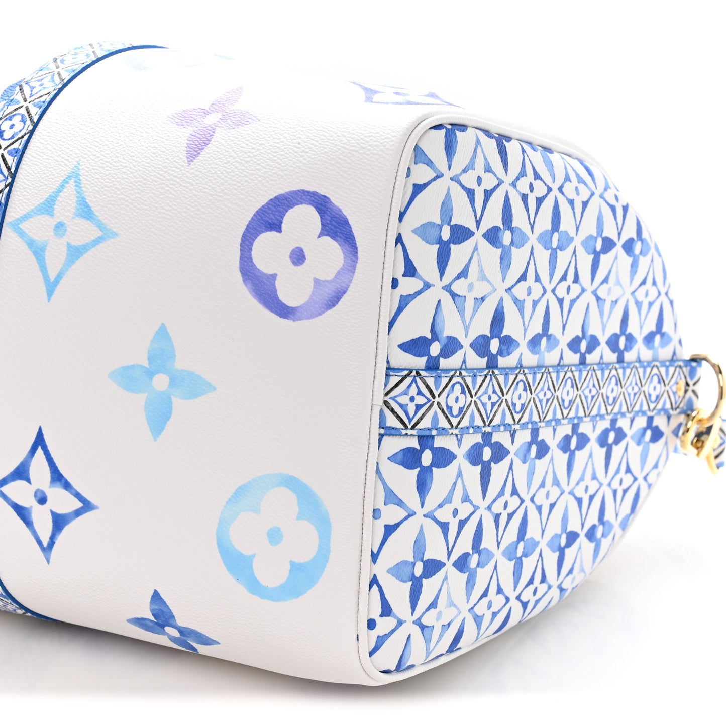 Monogram LV By The Pool Keepall Bandouliere 50 Blue