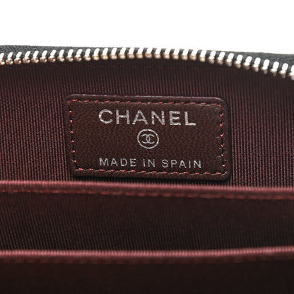 Chanel Lambskin Quilted Zip Coin Purse Black 6 of 8