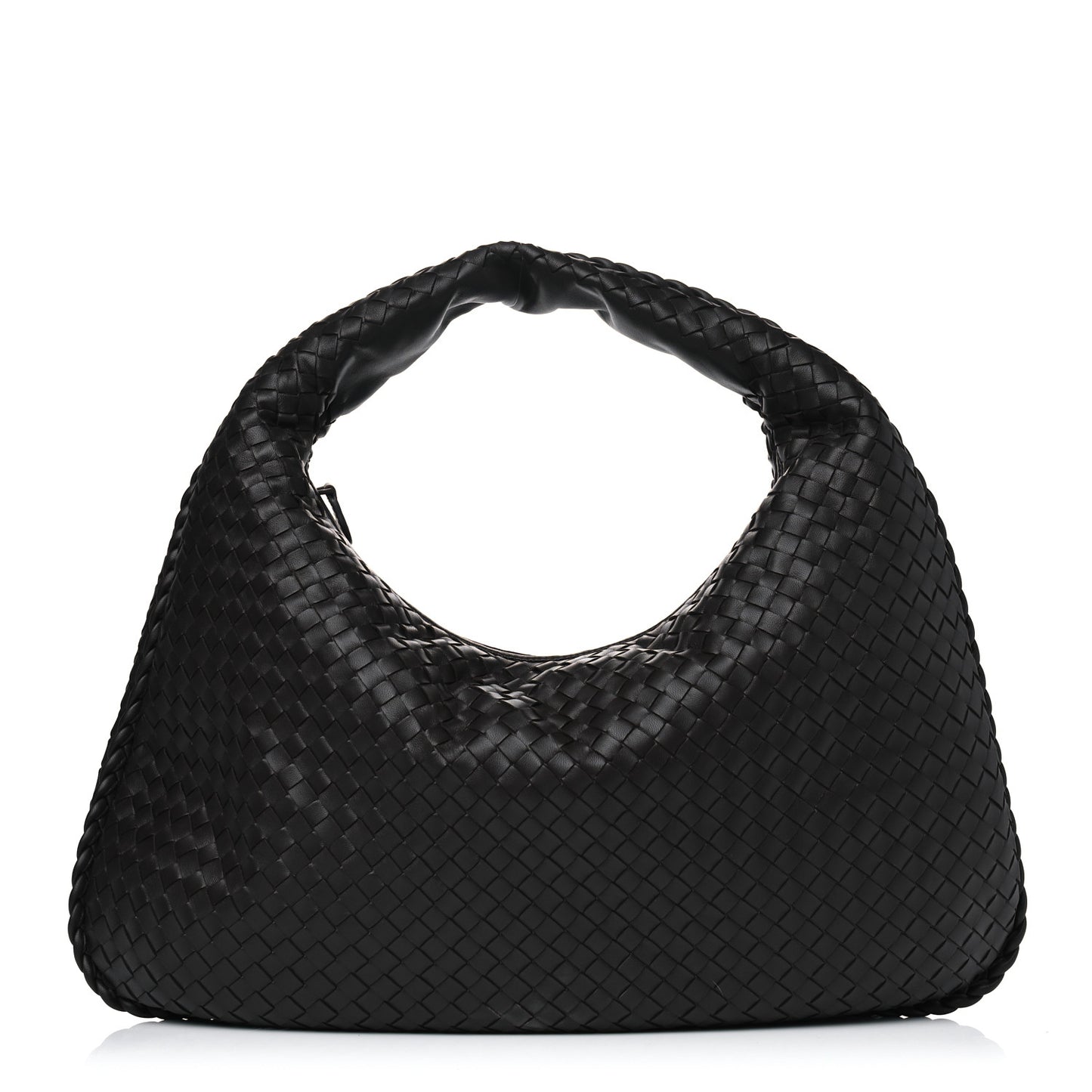 Nappa Intrecciato Large Veneta Hobo Ebano