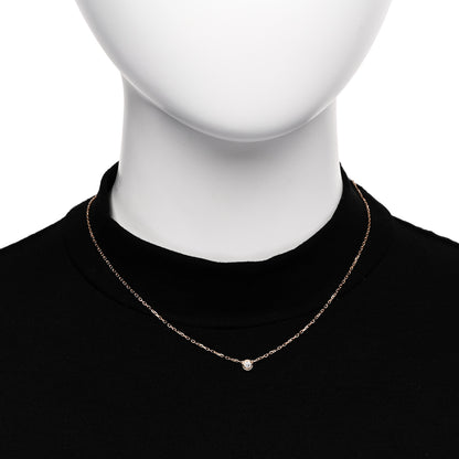 Cartier 18K Pink Gold Diamond SM D'Amour Pendant Necklace 2 of 6