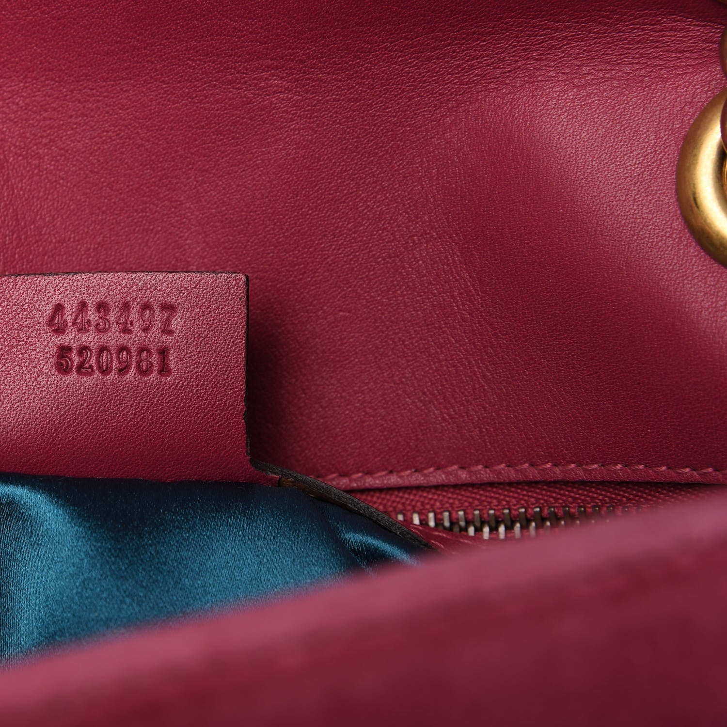 Gucci Velvet Matelasse Small GG Marmont Shoulder Bag Light Raspberry Rose 9 of 10