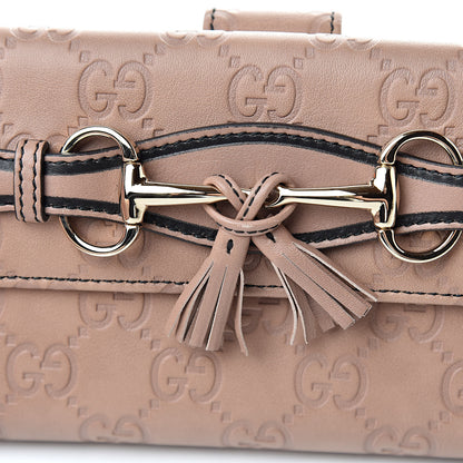 Gucci Guccissima Emily Continental Wallet Camelia 9 of 10