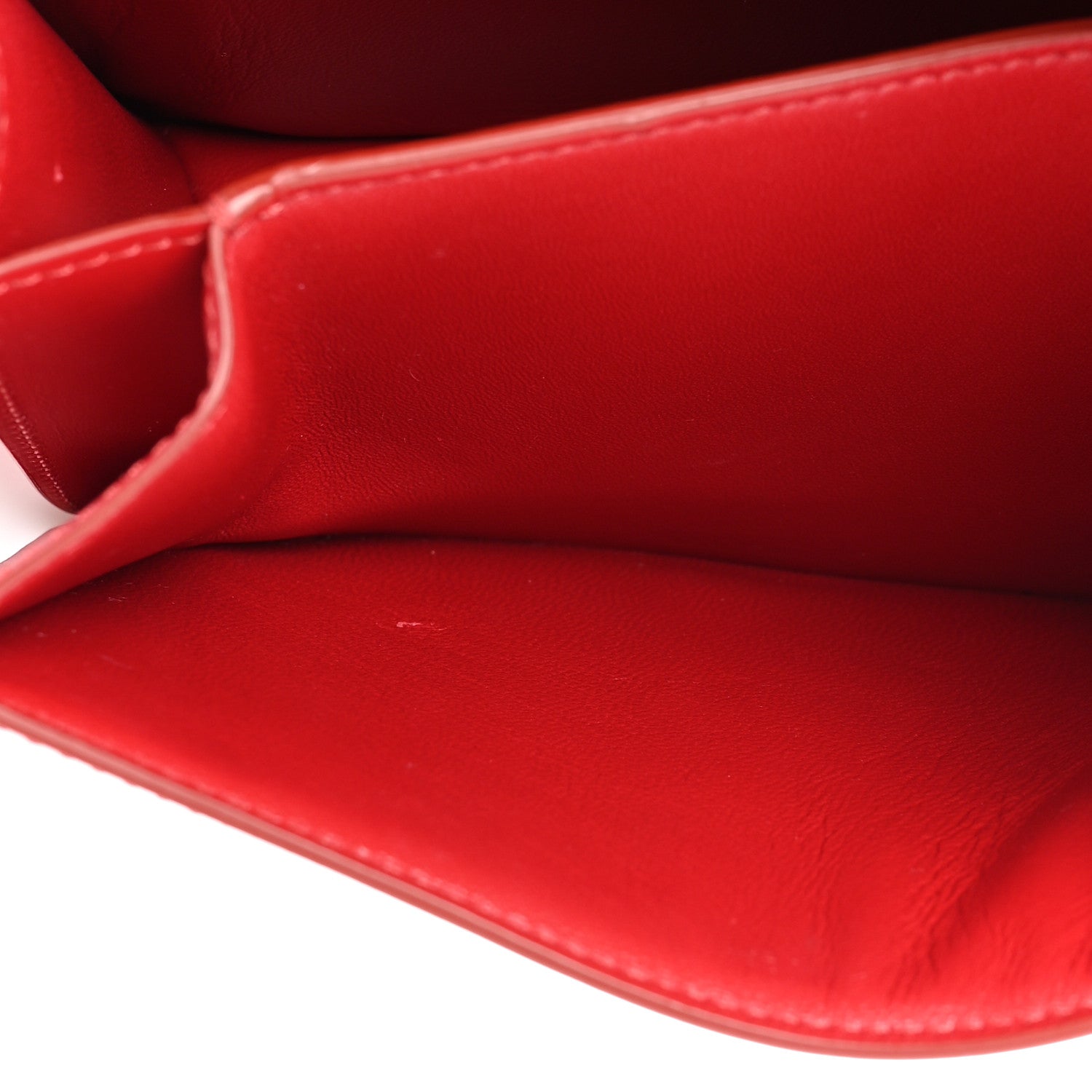 Celine Smooth Calfskin Small Classic Box Flap Bag Red 5 of 15
