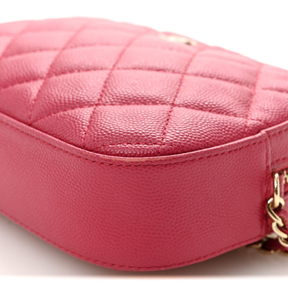 Chanel Caviar Quilted Camera Case Dark Pink 11 of 11