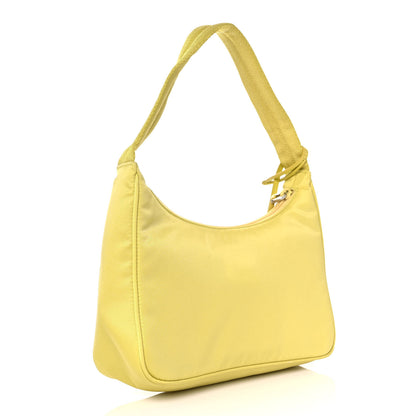 Prada Tessuto Nylon Saffiano Mini Re-Edition 2000 Bag Ananas 2 of 9