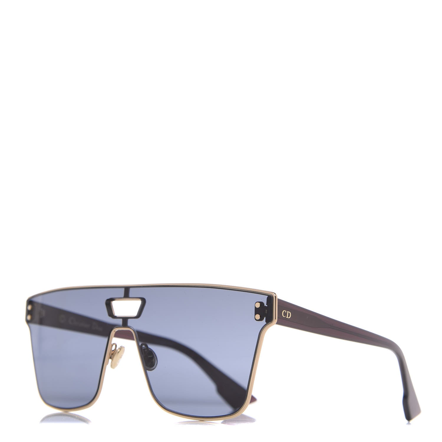Christian Dior Diorizon1 Mirrored Sunglasses Gold 1 of 9