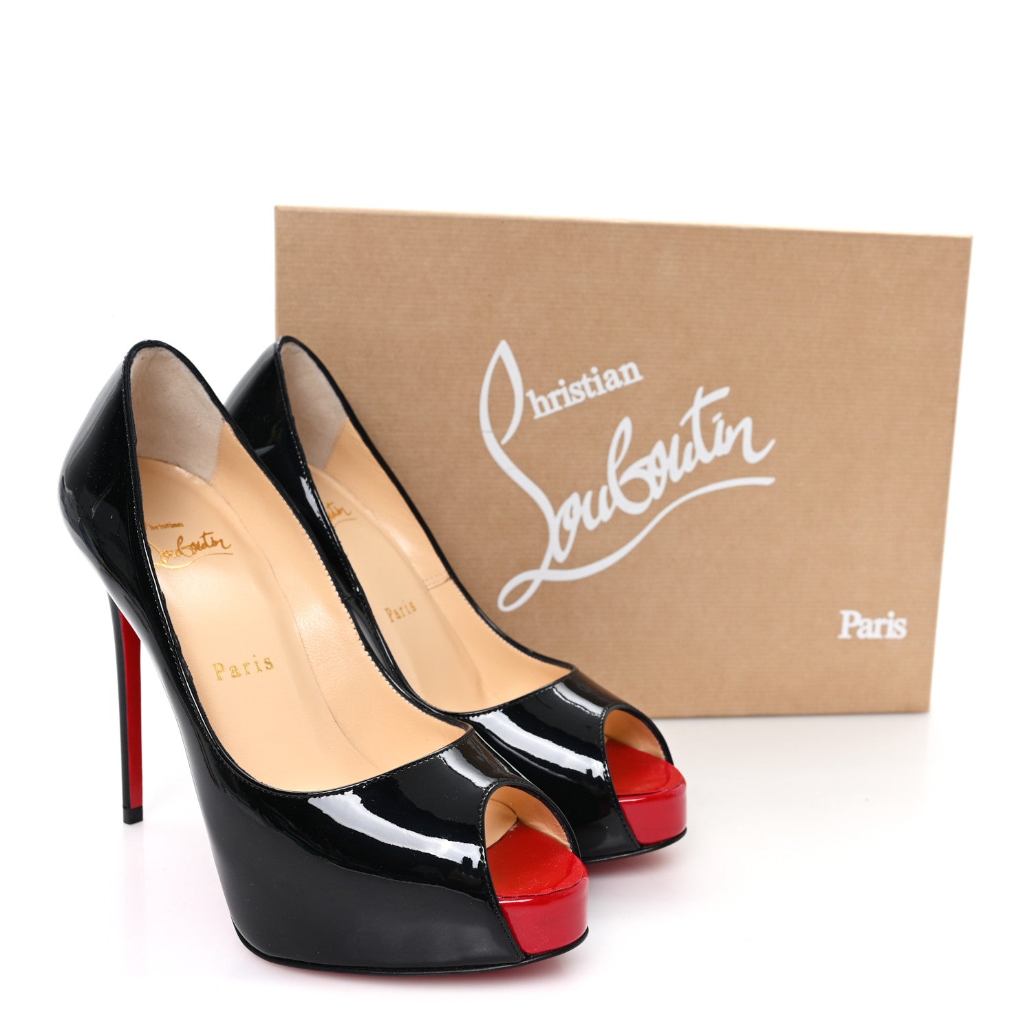 Christian Louboutin Patent New Very Prive 120mm Pumps 35.5 Black 9 of 9
