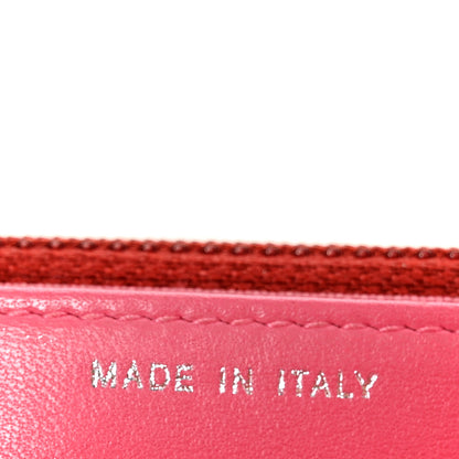 Chanel Lambskin Quilted Wallet On Chain WOC Red Pink 7 of 11