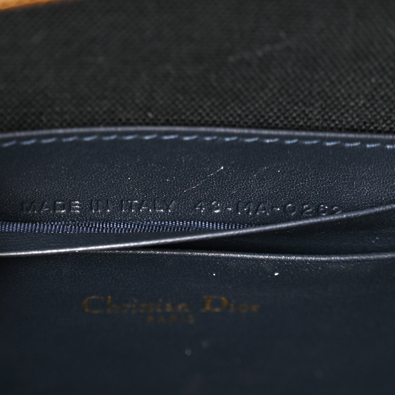 Christian Dior Oblique 30 Montaigne Top Handle Box Bag Blue 6 of 10