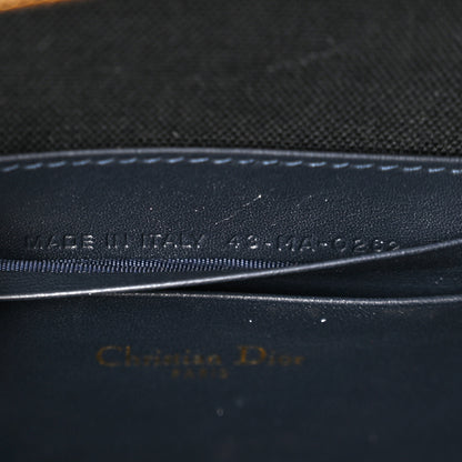 Christian Dior Oblique 30 Montaigne Top Handle Box Bag Blue 6 of 10