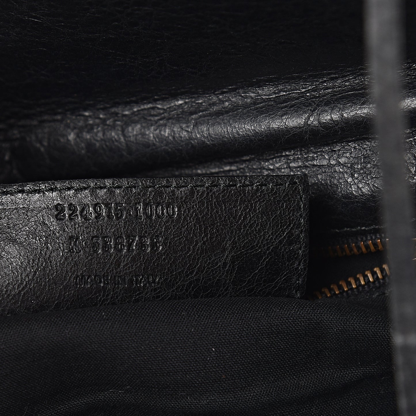 Agneau Classic Hardware Envelope Clutch Black