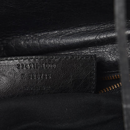 Balenciaga Agneau Classic Hardware Envelope Clutch Black 7 of 8