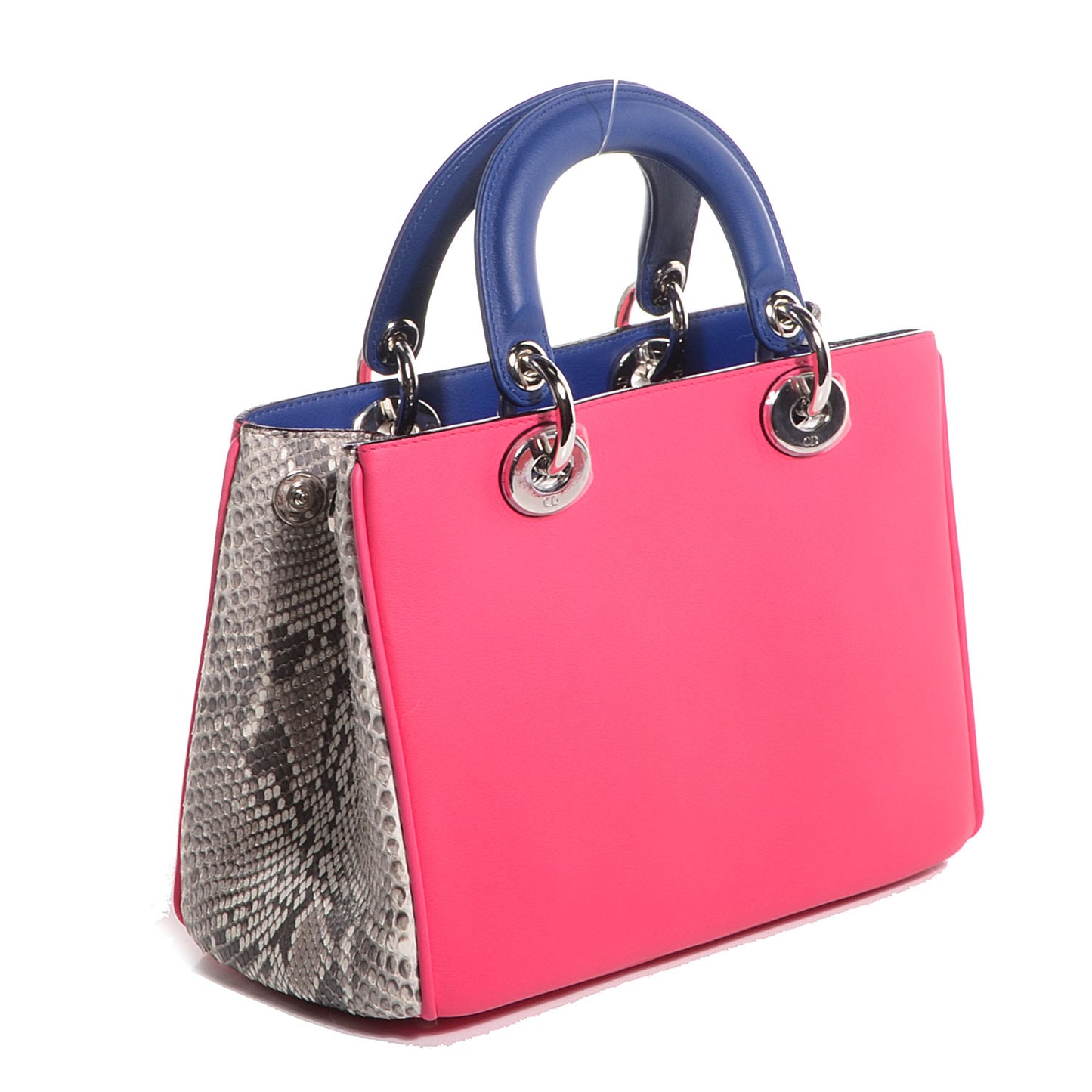 Calfskin Python Small Diorissimo Bag Fuchsia