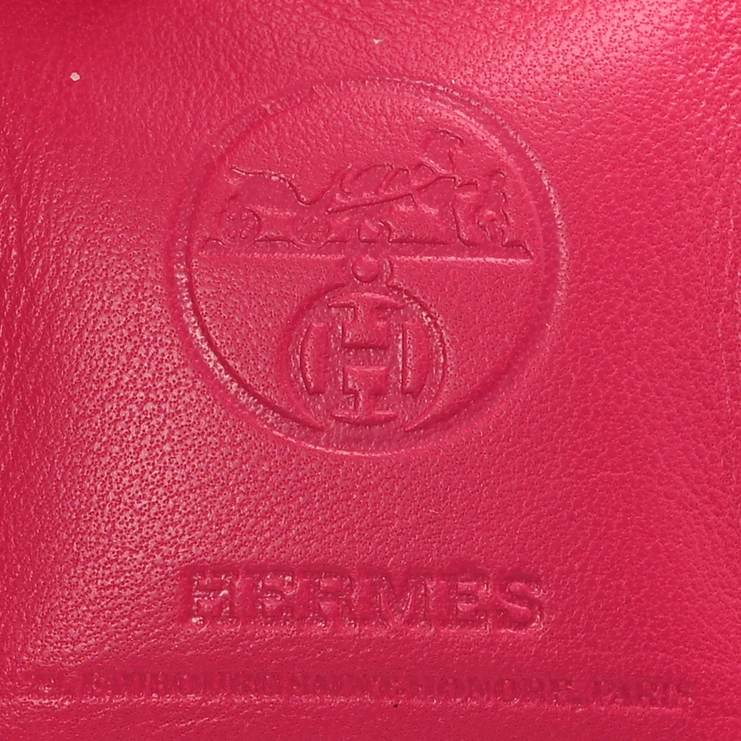Hermes Milo Lambskin Swift Shopping Bag Charm Rose Mexico 3 of 3