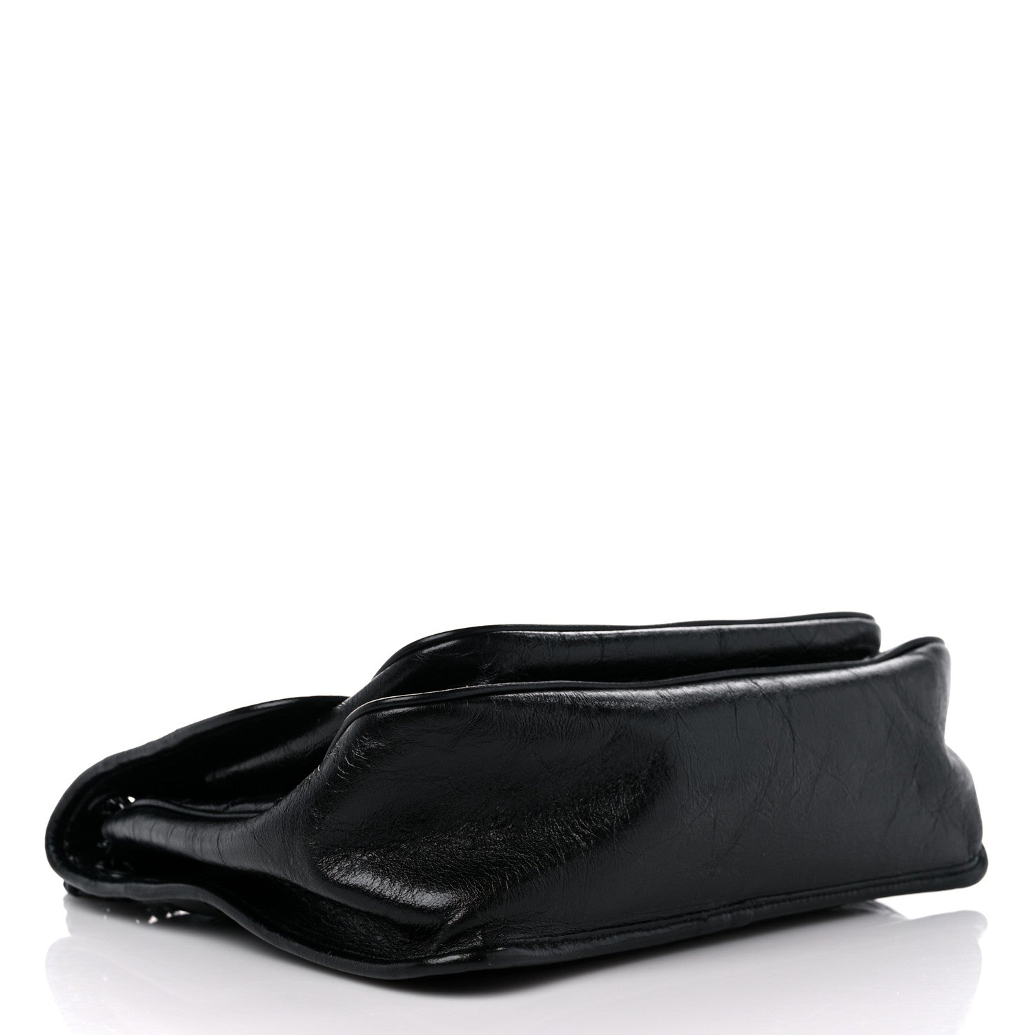 Saint Laurent Crinkled Calfskin Matelasse Monogram Medium Niki Chain Satchel Black 4 of 11