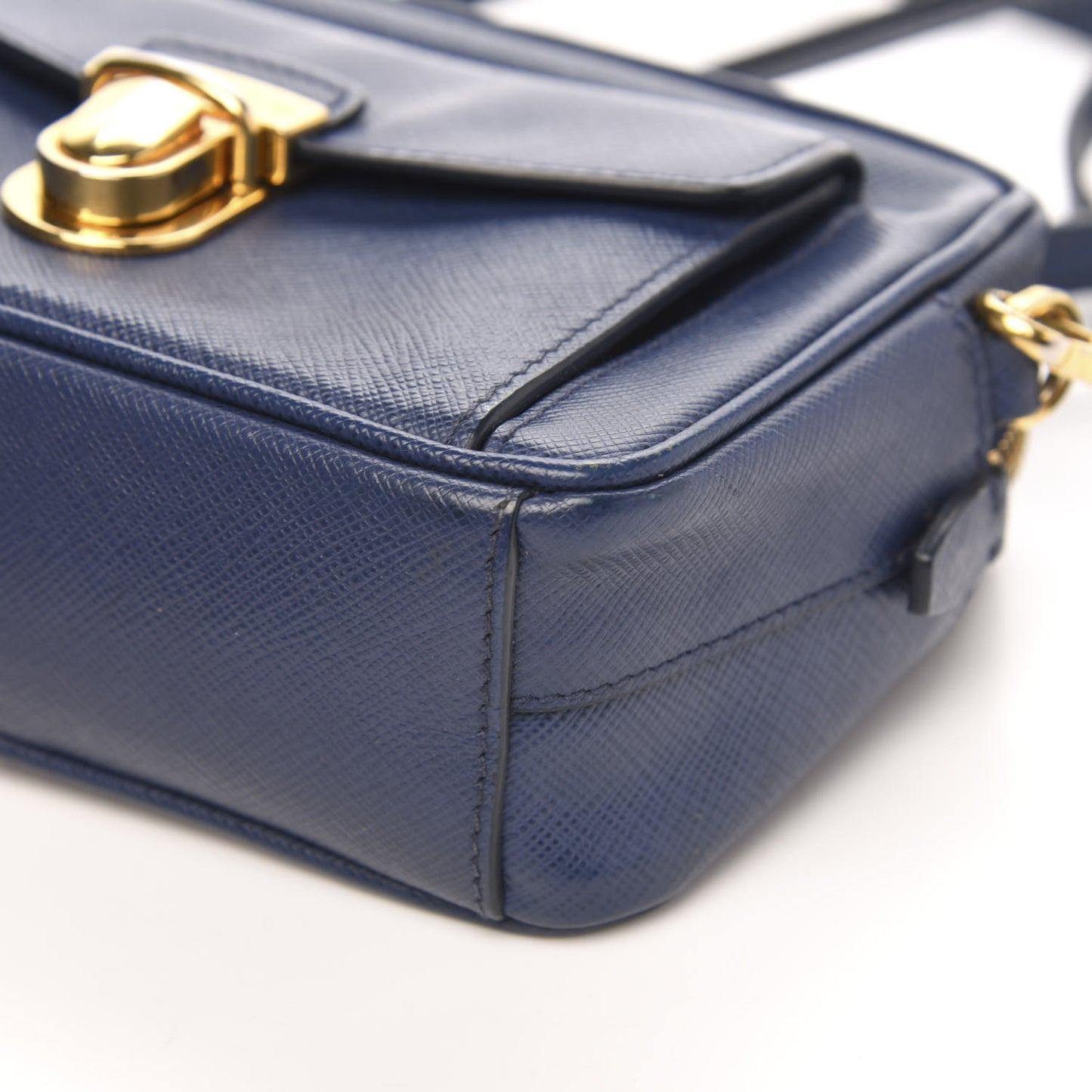 Saffiano Camera Crossbody Bleuette