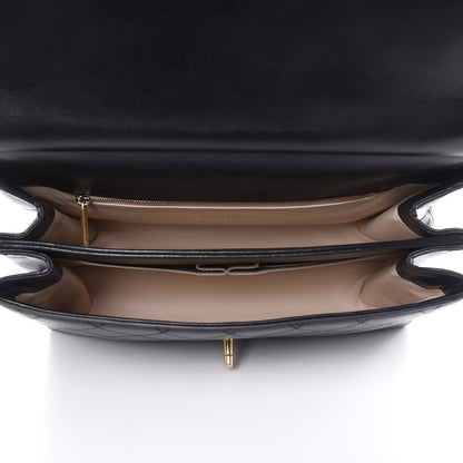 Chanel Lambskin Stitched Medium Coco Luxe Handle Flap Black 5 of 14