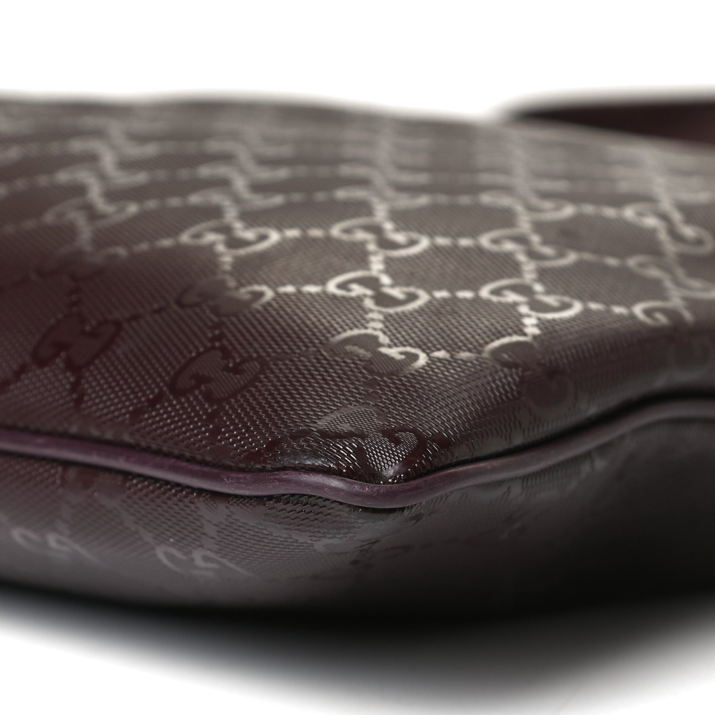 Imprime Monogram Medium Flat Messenger Bag Bordeaux