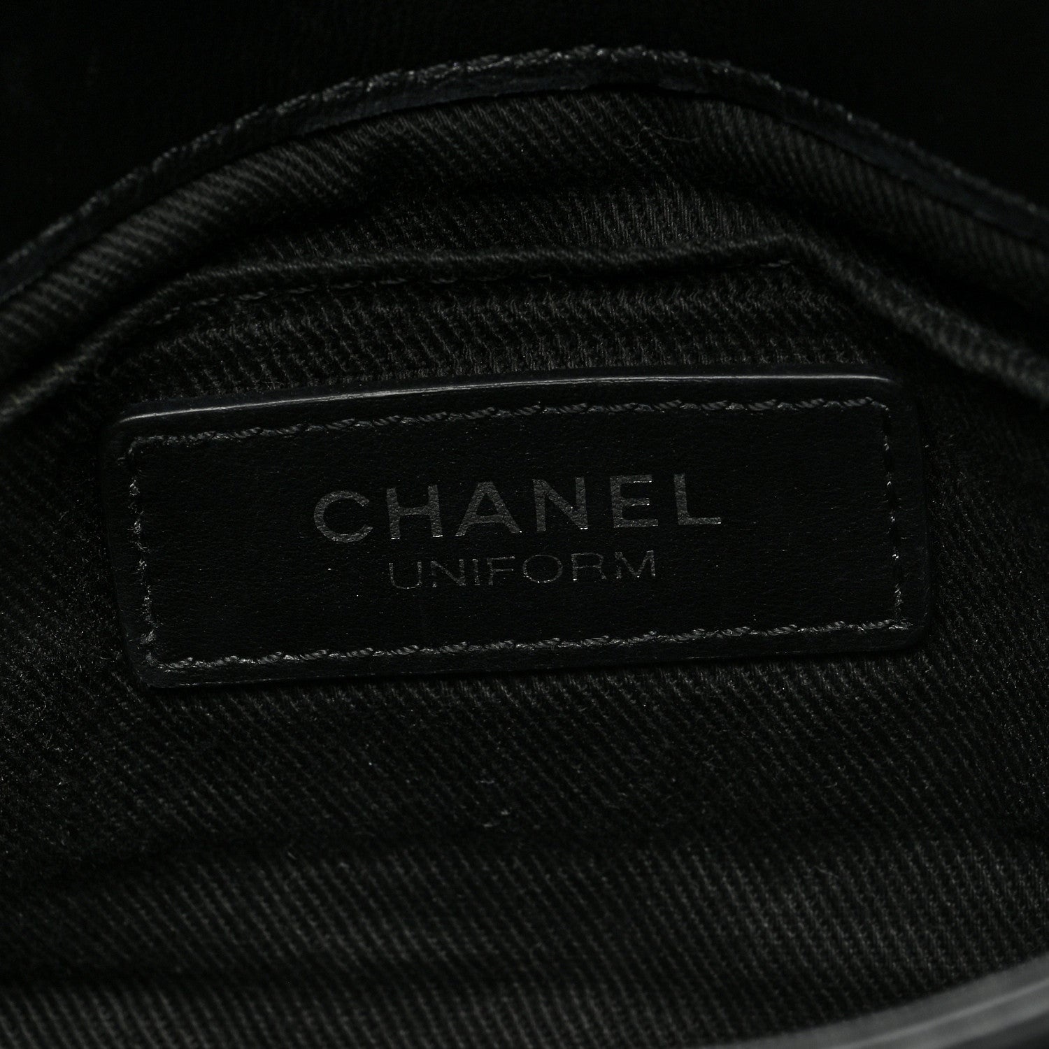 Chanel Calfskin Quilted CC Uniform Flap Belt Bag Black 6 of 10