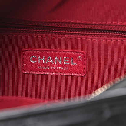 Chanel Aged Calfskin Quilted Medium Gabrielle Hobo Black 6 of 12