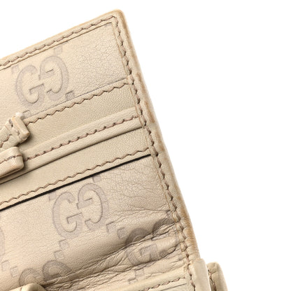 Gucci Guccissima Princy French Flap Wallet Off White 9 of 10