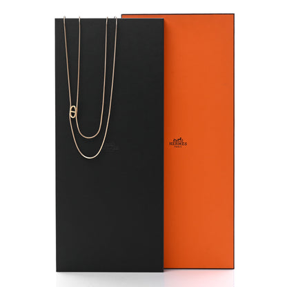 Hermes 18K Yellow Gold Chaine D'Ancre Danae Long Necklace 5 of 5