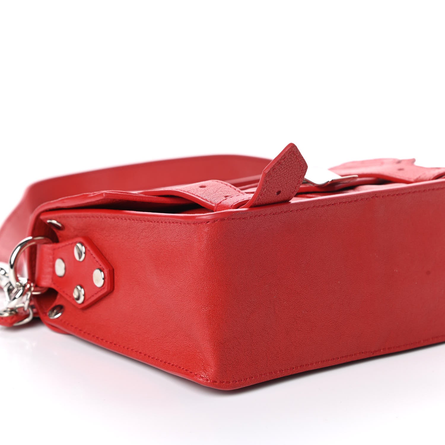 Proenza Schouler Lambskin PS1 Mini Crossbody Bag Red 8 of 9