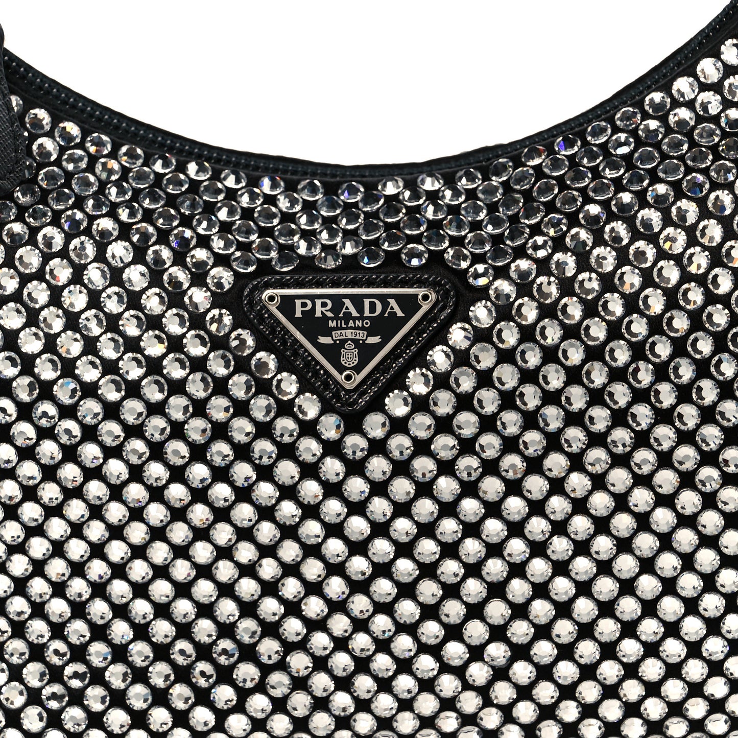 Satin Crystal Mini Re-Edition 2000 Bag Cristal