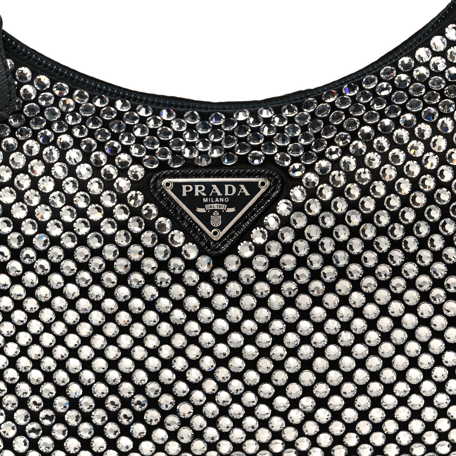 Prada Satin Crystal Mini Re-Edition 2000 Bag Cristal 8 of 10