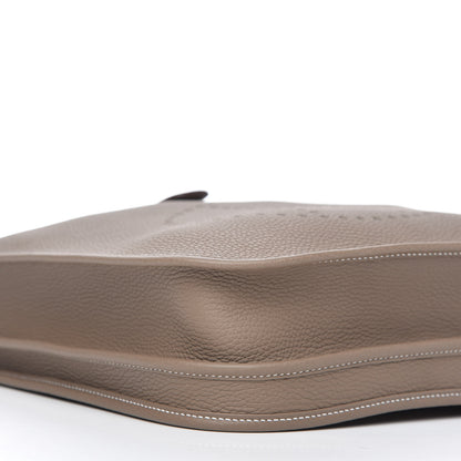 Hermes Taurillon Clemence Evelyne III PM Etoupe 6 of 10