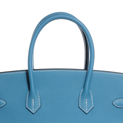 Hermes Togo Birkin 35 Blue Jean 5 of 27
