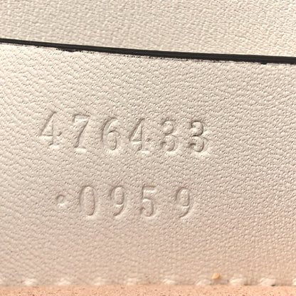 Gucci Calfskin Matelasse Super Mini GG Marmont Shoulder Bag White 7 of 9