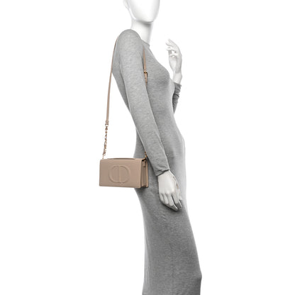 Christian Dior Calfskin CD Signature Clutch Caramel Beige 2 of 9