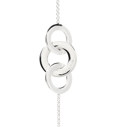 Tiffany Sterling Silver 1837 Interlocking Circles Station Long Necklace 4 of 4