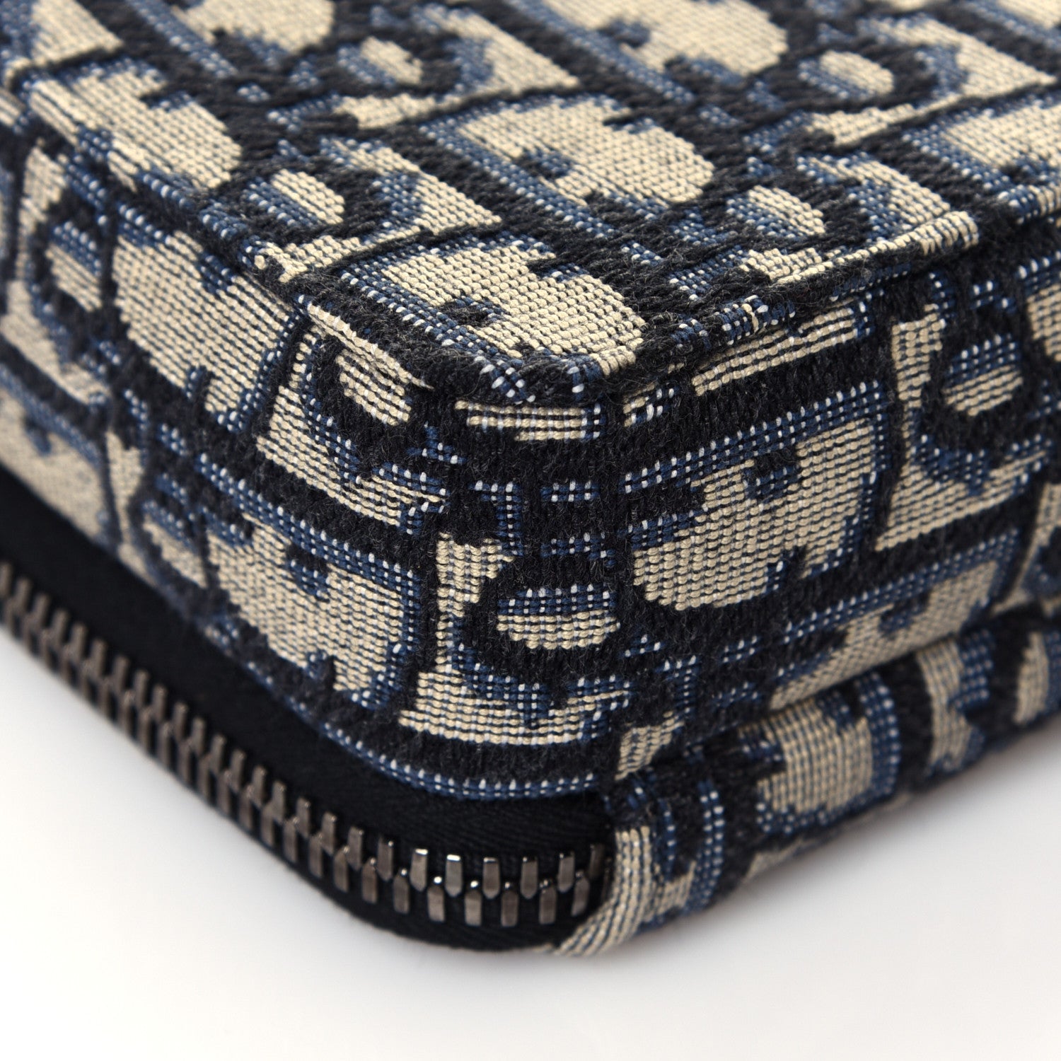 Christian Dior Oblique Pouch Navy Blue 12 of 15