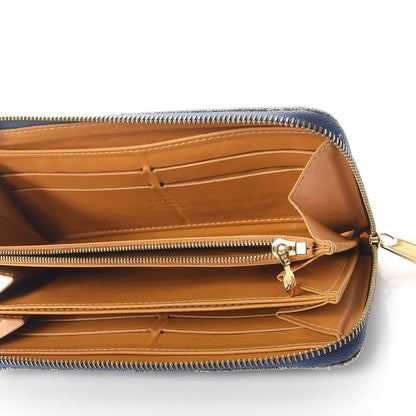 Louis Vuitton Monogram Denim Zippy Wallet Blue 5 of 17