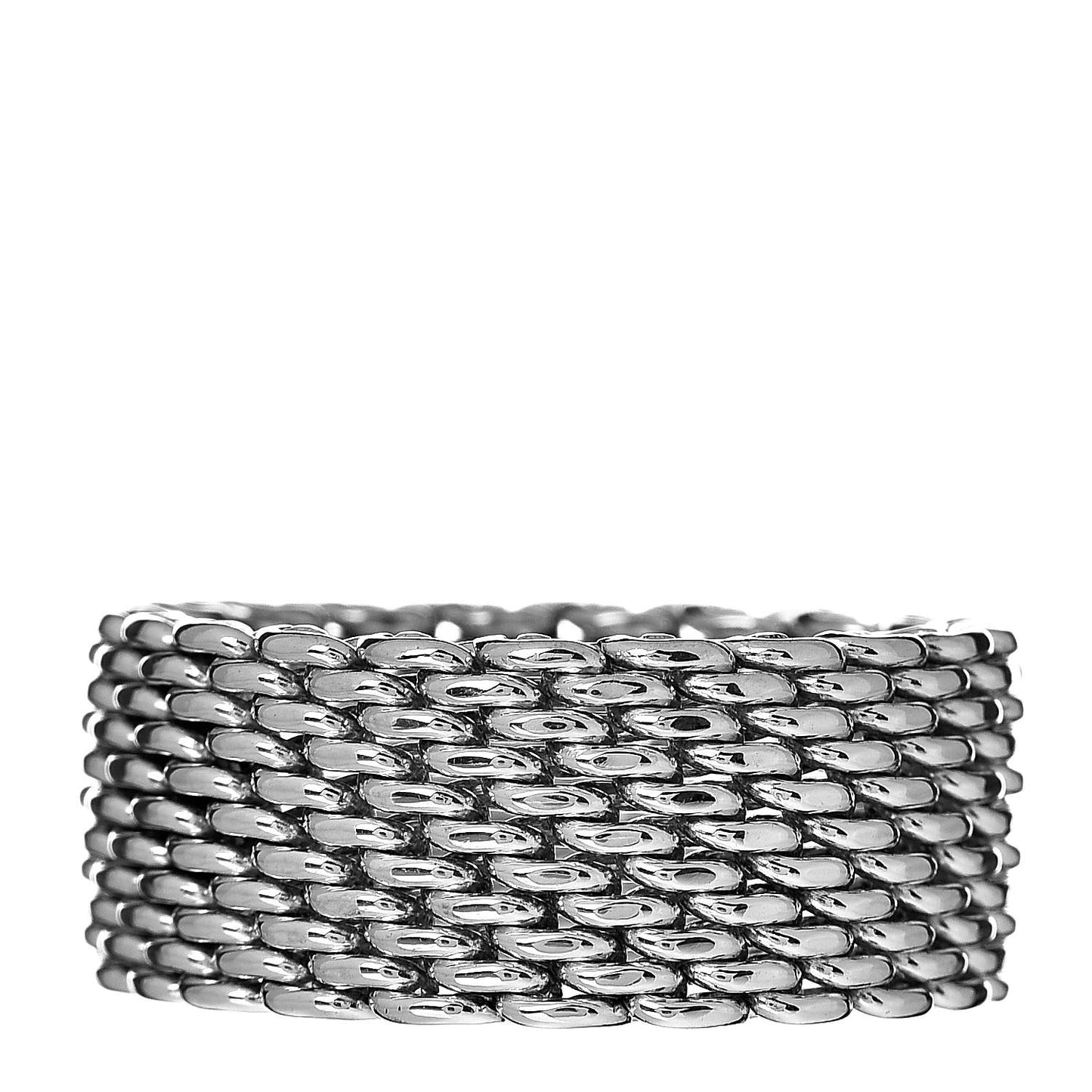 Sterling Silver Mesh Somerset Ring 57 8