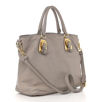 Prada Soft Calf Shopping Tote Argilla 3 of 13