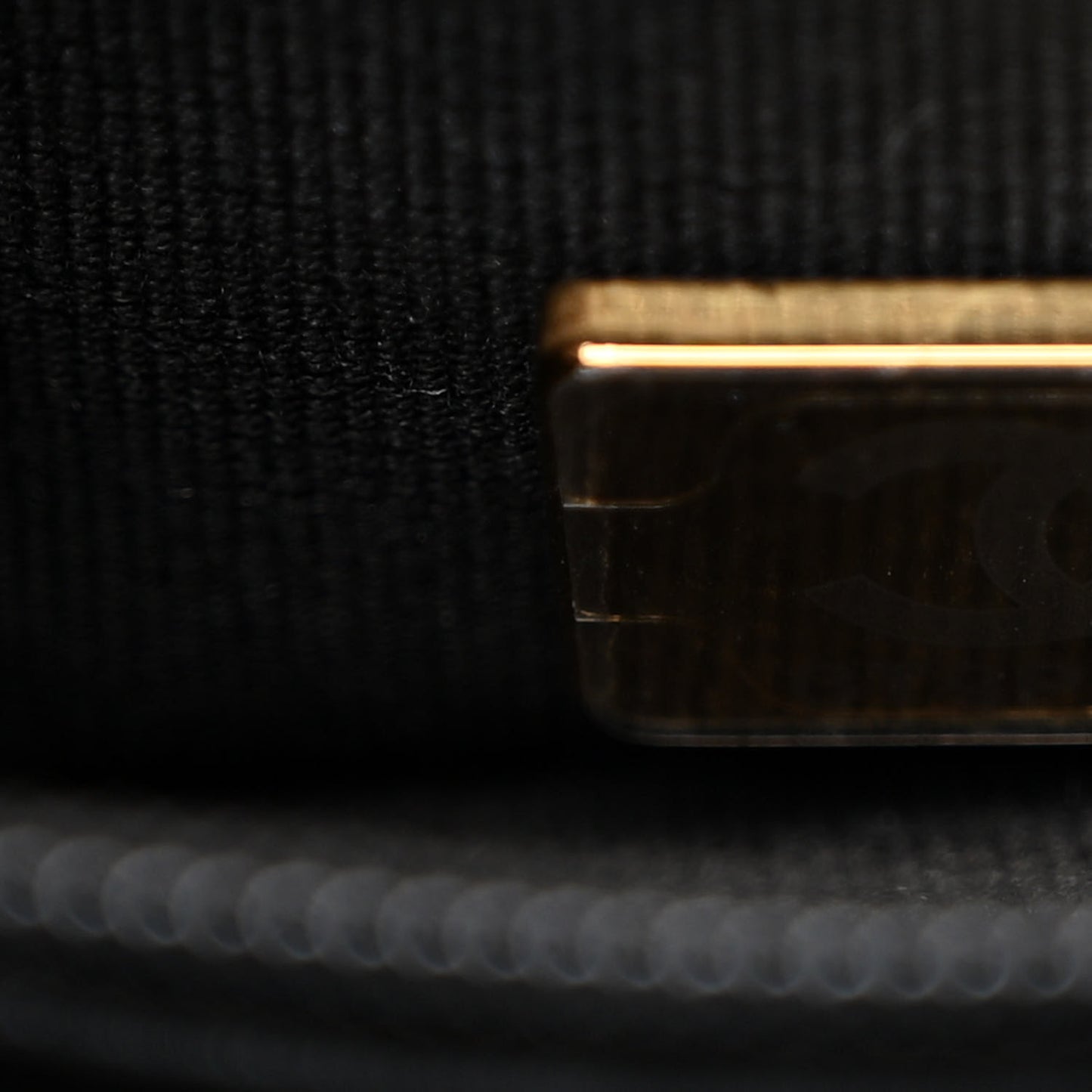 Shiny Aged Calfskin Quilted Nano Kelly Shopper Black