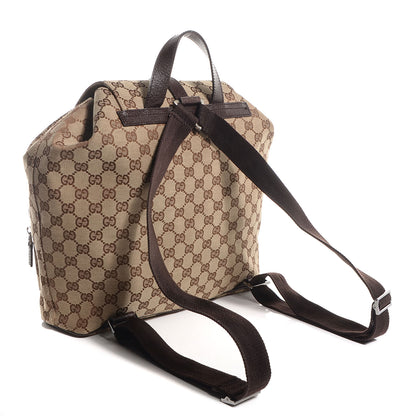 Gucci GG Monogram Single Buckle Backpack Brown 3 of 7