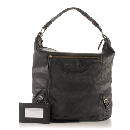Balenciaga Agneau Classic Hardware Day Hobo Black 1 of 7